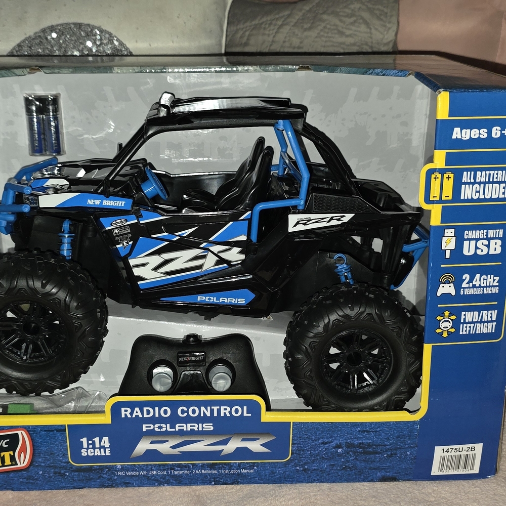 Polaris RZR Radio Control Toy - Blue and Black